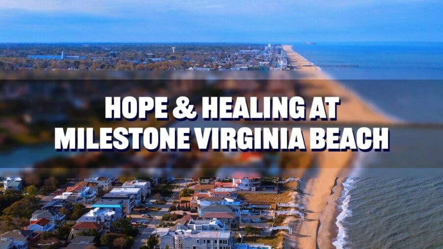 Hope & Healing at Milestone Virginia Beach - Aerial view of the coastline, representing the serene environment of our addiction treatment center.